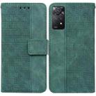 For Xiaomi Redmi Note 11 Pro 5G / 4G Foreign Version Geometric Embossed Leather Phone Case(Green) - 1