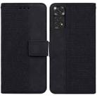 For Xiaomi Redmi Note 11 / Note 11S Geometric Embossed Leather Phone Case(Black) - 1