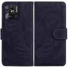 For Xiaomi Redmi 10C Tiger Embossing Pattern Horizontal Flip Leather Phone Case(Black) - 1