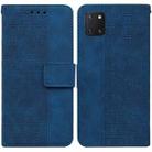 For Samsung Galaxy Note10 Lite / A81 Geometric Embossed Leather Phone Case(Blue) - 1