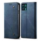 For OPPO Realme 9 Pro Denim Texture Casual Style Leather Phone Case(Blue) - 1