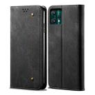 For OPPO Realme 9 Pro+ Denim Texture Casual Style Leather Phone Case(Black) - 1
