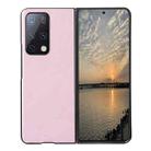 For Huawei Mate X2 Cowhide Texture PU Phone Case(Pink) - 1