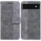 For Google Pixel 6 Geometric Embossed Leather Phone Case(Grey) - 1