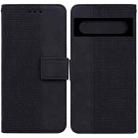 For Google Pixel 7 5G Geometric Embossed Leather Phone Case(Black) - 1