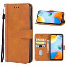 Leather Phone Case For Xiaomi Redmi 10C(Brown) - 1