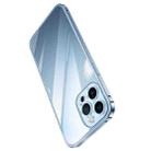 For iPhone 13 Metal Frame HD Transparent Phone Case(Silver) - 3