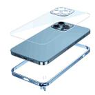 For iPhone 13 Metal Frame HD Transparent Phone Case(Silver) - 4