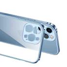 For iPhone 13 Metal Frame HD Transparent Phone Case(Silver) - 6