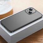 For iPhone 13 Frosted Phone Case with Lens Protection(Black) - 1