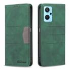 For OPPO A36 4G / A96 4G / A76 4G / K10 4G / Realme 9i Magnetic Splicing Leather Phone Case(Green) - 1