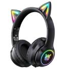 ONIKUMA B90 RGB Lighting Wireless Bluetooth Headphone(Black) - 1