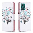 For OPPO Realme 9 Pro Colored Drawing Pattern Horizontal Flip Leather Case with Holder & Card Slots & Wallet(Tree) - 1