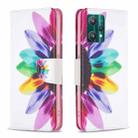 For OPPO Realme 9 Pro Colored Drawing Pattern Horizontal Flip Leather Case with Holder & Card Slots & Wallet(Sun Flower) - 1
