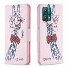 For OPPO Realme 9 Pro Colored Drawing Pattern Horizontal Flip Leather Case with Holder & Card Slots & Wallet(Deer) - 1