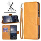 For Nokia G21 / G11 Retro Lambskin Texture Leather Phone Case(Yellow) - 1