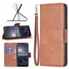 For Nokia G21 / G11 Retro Lambskin Texture Leather Phone Case(Brown) - 1