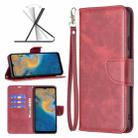 For ZTE Blade A51 Retro Lambskin Texture Leather Phone Case(Red) - 1