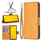 For ZTE Blade A71 Retro Lambskin Texture Leather Phone Case(Yellow) - 1