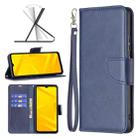 For ZTE Blade A71 Retro Lambskin Texture Leather Phone Case(Blue) - 1