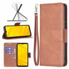 For ZTE Blade A71 Retro Lambskin Texture Leather Phone Case(Brown) - 1