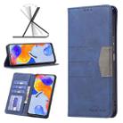 For Xiaomi Redmi Note 11 Pro International Version Magnetic Splicing Leather Phone Case(Blue) - 1