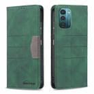 For Nokia G11 / G21 Magnetic Splicing Leather Phone Case(Green) - 1