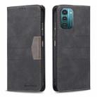 For Nokia G11 / G21 Magnetic Splicing Leather Phone Case(Black) - 1