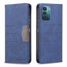 For Nokia G11 / G21 Magnetic Splicing Leather Phone Case(Blue) - 1