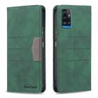 For ZTE Blade A71 Magnetic Splicing Leather Phone Case(Green) - 1