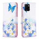 For vivo Y15s Colored Drawing Pattern Leather Phone Case(Butterfly Love) - 1