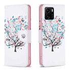 For vivo Y15s Colored Drawing Pattern Leather Phone Case(Tree) - 1