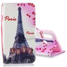 For Galaxy A10s Horizontal Flip Leather Case with Holder & Card Slots & Wallet(LOVE Tower) - 1