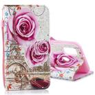 For Galaxy M30s Horizontal Flip Leather Case with Holder & Card Slots & Wallet(Rose Tower) - 1