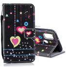 For Galaxy M30s Horizontal Flip Leather Case with Holder & Card Slots & Wallet(Colored Heart) - 1
