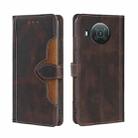 For Nokia X10 / X20 Skin Feel Straw Hat Magnetic Buckle Leather Phone Case(Brown) - 1