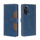 For Honor 50 SE Skin Feel Straw Hat Magnetic Buckle Leather Phone Case(Blue) - 1