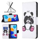 For Xiaomi Redmi Note 11 International Version Colored Drawing Leather Phone Case(Panda) - 1