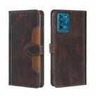 For ZTE Blabe V30 Vita Skin Feel Straw Hat Magnetic Buckle Leather Phone Case(Brown) - 1