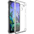 For LG Q60 IMAK All-inclusive Shockproof Airbag TPU Case with Screen Protector(Transparent) - 1