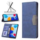 For Xiaomi Redmi Note 11 Global Magnetic Splicing Leather Phone Case(Blue) - 1