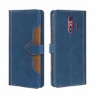 For Fujitsu Arrows F-01L F-42A Skin Feel Straw Hat Magnetic Buckle Leather Phone Case(Blue) - 1