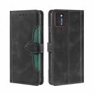 For CUBOT Note 7 Skin Feel Straw Hat Magnetic Buckle Leather Phone Case(Black) - 1