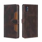 For CUBOT Note 7 Skin Feel Straw Hat Magnetic Buckle Leather Phone Case(Brown) - 1