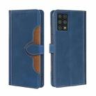 For CUBOT X30 Skin Feel Straw Hat Magnetic Buckle Leather Phone Case(Blue) - 1