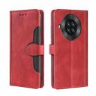 For CUBOT Note 20 Skin Feel Straw Hat Magnetic Buckle Leather Phone Case(Red) - 1
