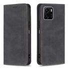 For vivo Y15s Magnetic RFID Blocking Anti-Theft Leather Phone Case(Black) - 1