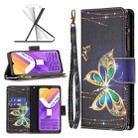 For vivo Y15s Colored Drawing Pattern Zipper Horizontal Flip Leather Phone Case(Big Butterfly) - 1