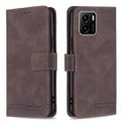 For vivo Y15s Magnetic Clasp RFID Blocking Anti-Theft Leather Phone Case(Brown) - 1