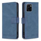 For vivo Y15s Magnetic Clasp RFID Blocking Anti-Theft Leather Phone Case(Blue) - 1